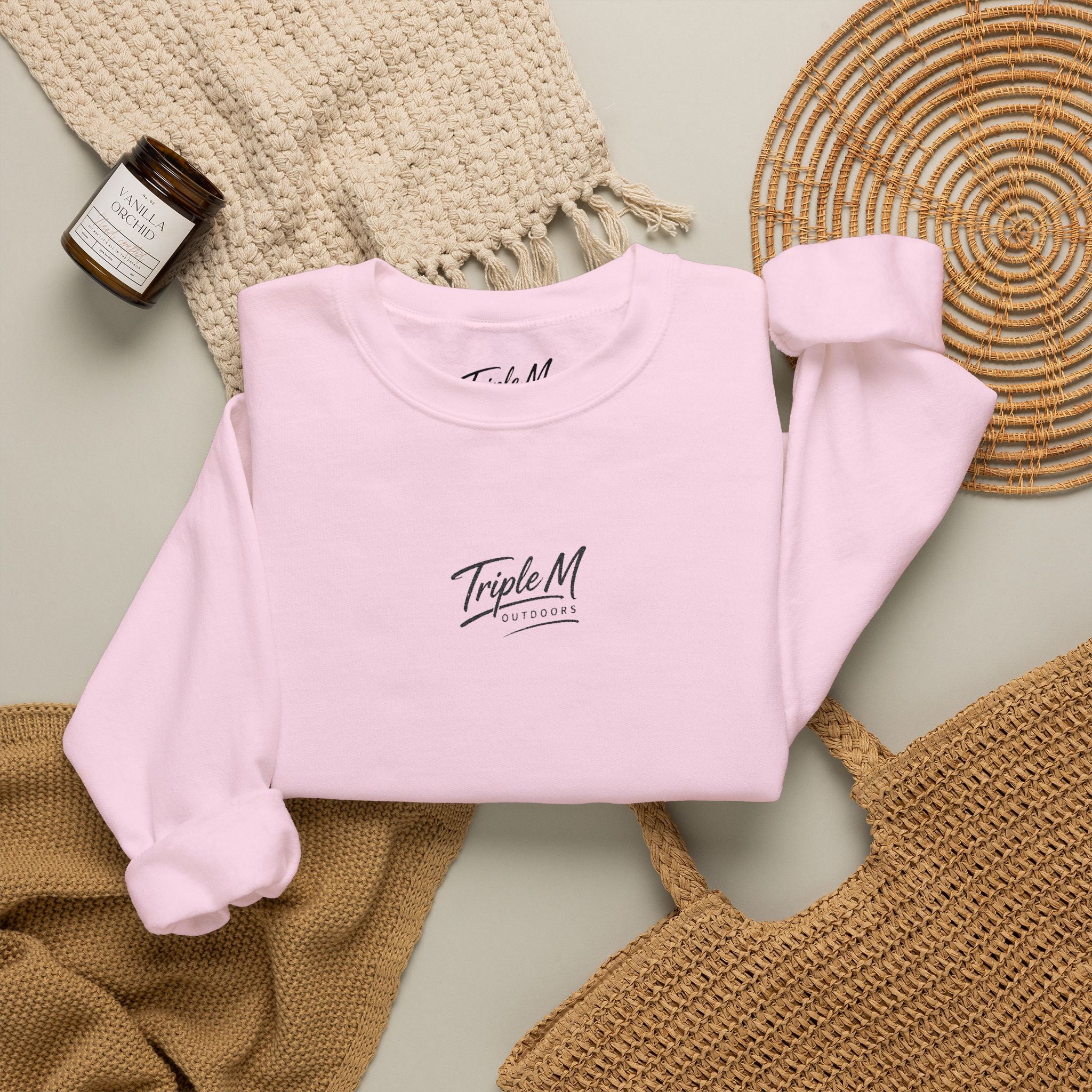 Triple M Outdoors Script Logo Crewneck