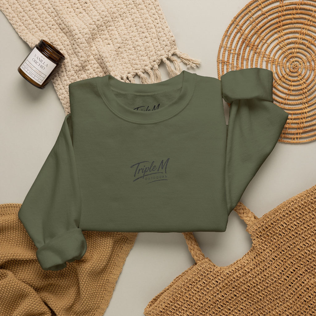 Triple M Outdoors Script Logo Crewneck